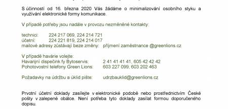 Vyjádření k aktuální situaci
