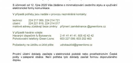 Vyjádření k aktuální situaci - podzim